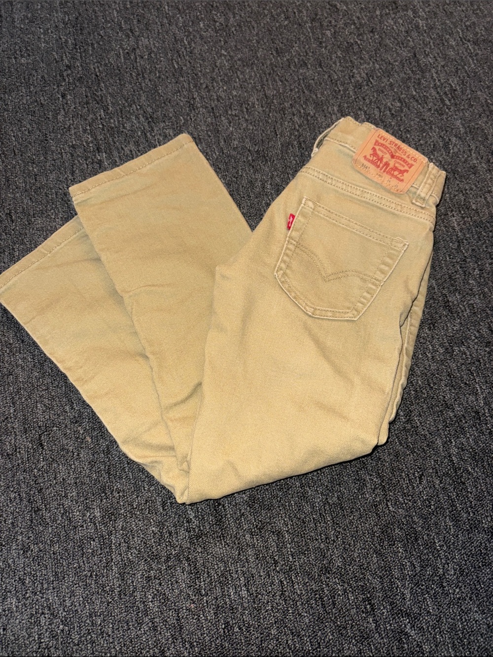Levi's Khaki Straight-Leg Jeans